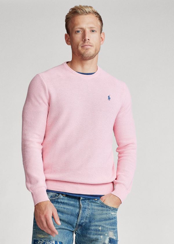 Polo Ralph Lauren Cotton Crewneck Striktrøje Herre Danmark (GUROX1495)